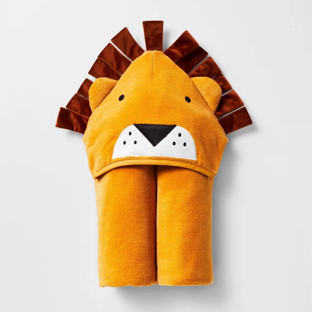 25"x50" Lion Hooded Towel - Pillowfort