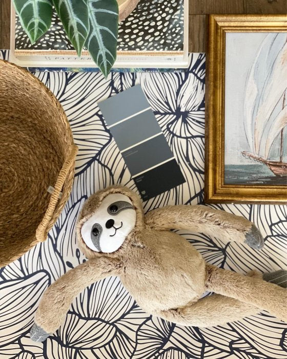 Plush with Rattle Sloth - Cloud Island Brown