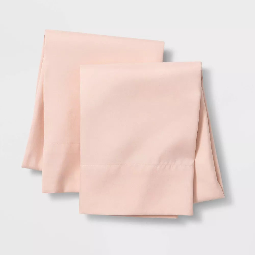 Set of 2 Solid Pillowcases Pink - Pillowfort