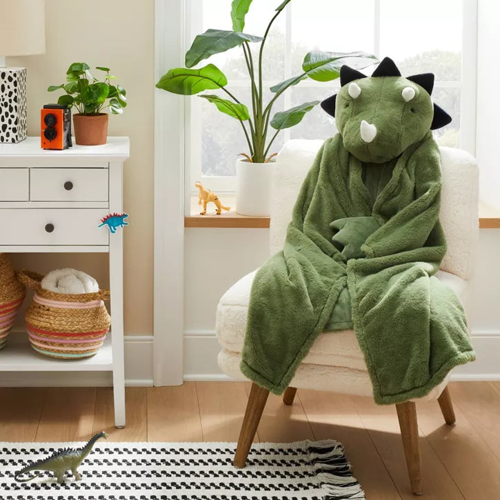 Dinosaur Hooded Blanket - Pillowfort
