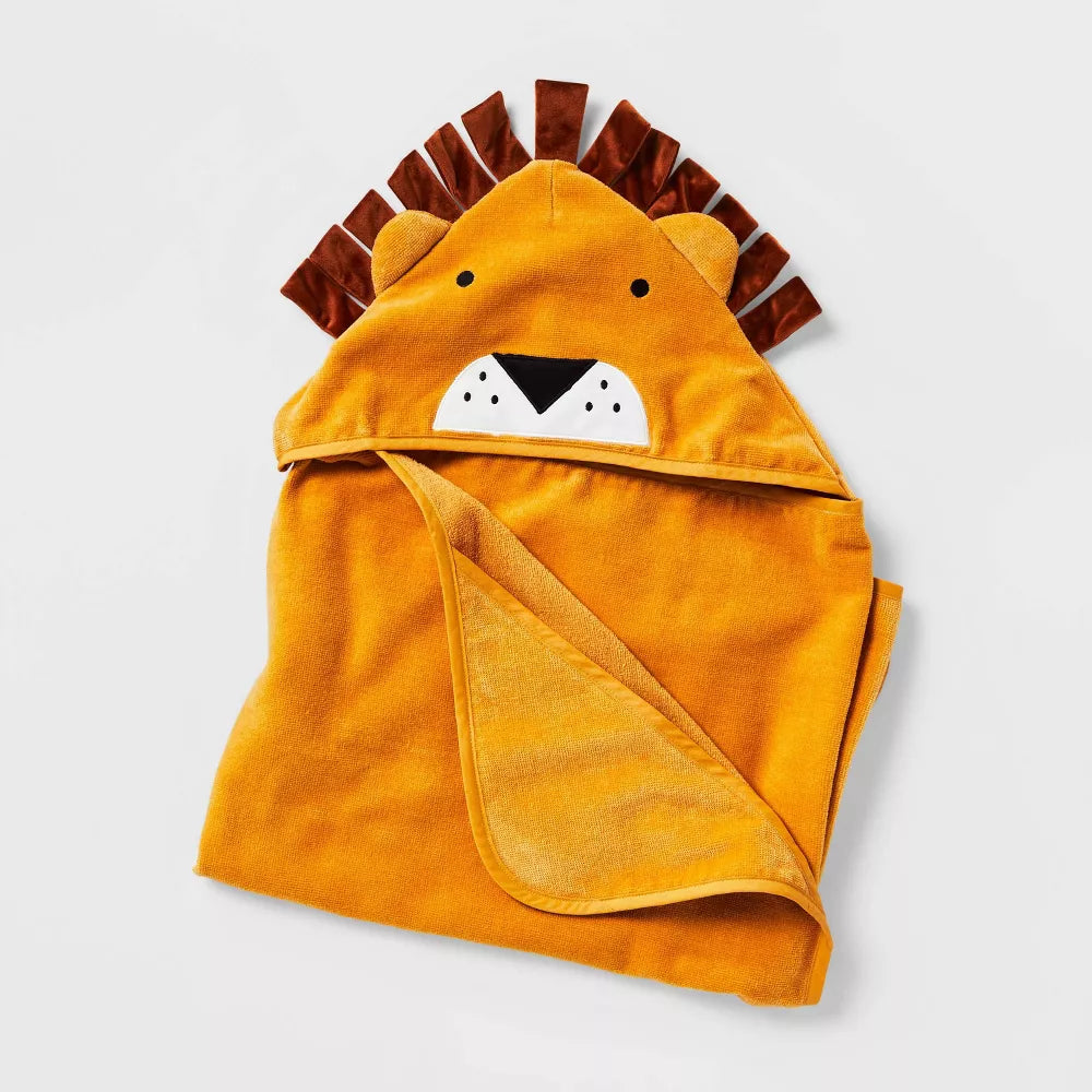 25"x50" Lion Hooded Towel - Pillowfort