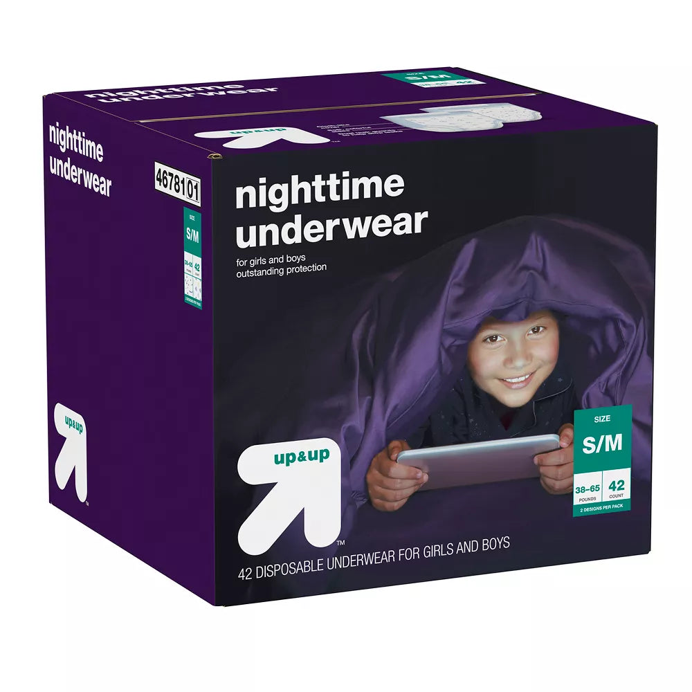 Nighttime Underwear Size S/M - 42ct - up & up