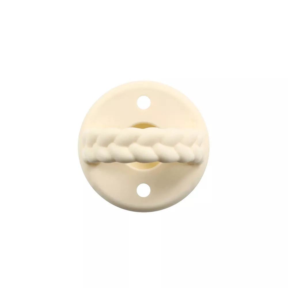 Itzy Ritzy Sweetie Silicone - Soother Pacifier - Buttercream and Toast Braids - 2pk