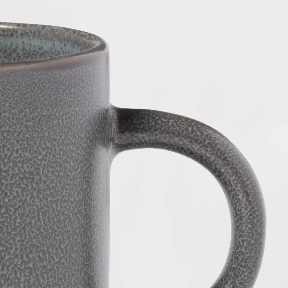 15oz 4pk Stoneware Tilley Mugs Gray - Threshold