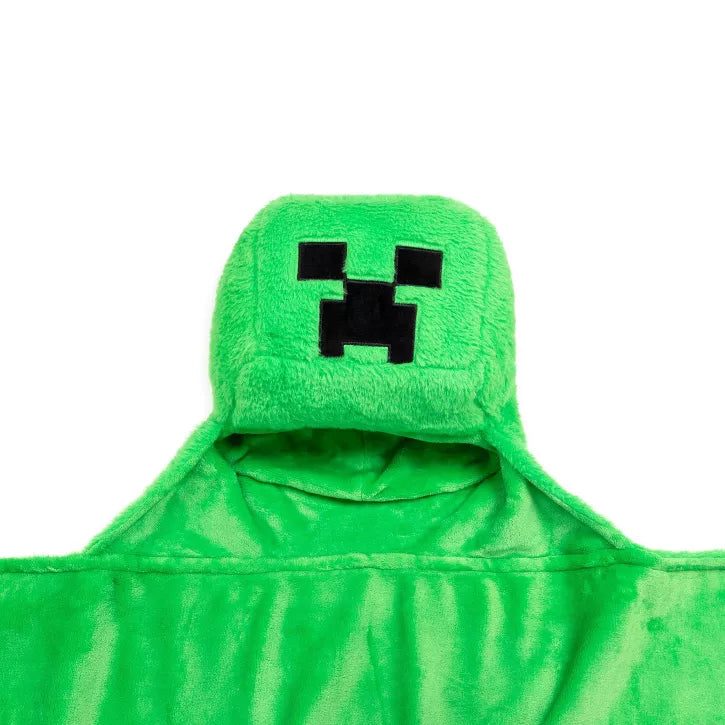 Minecraft Creeper Hooded Blanket