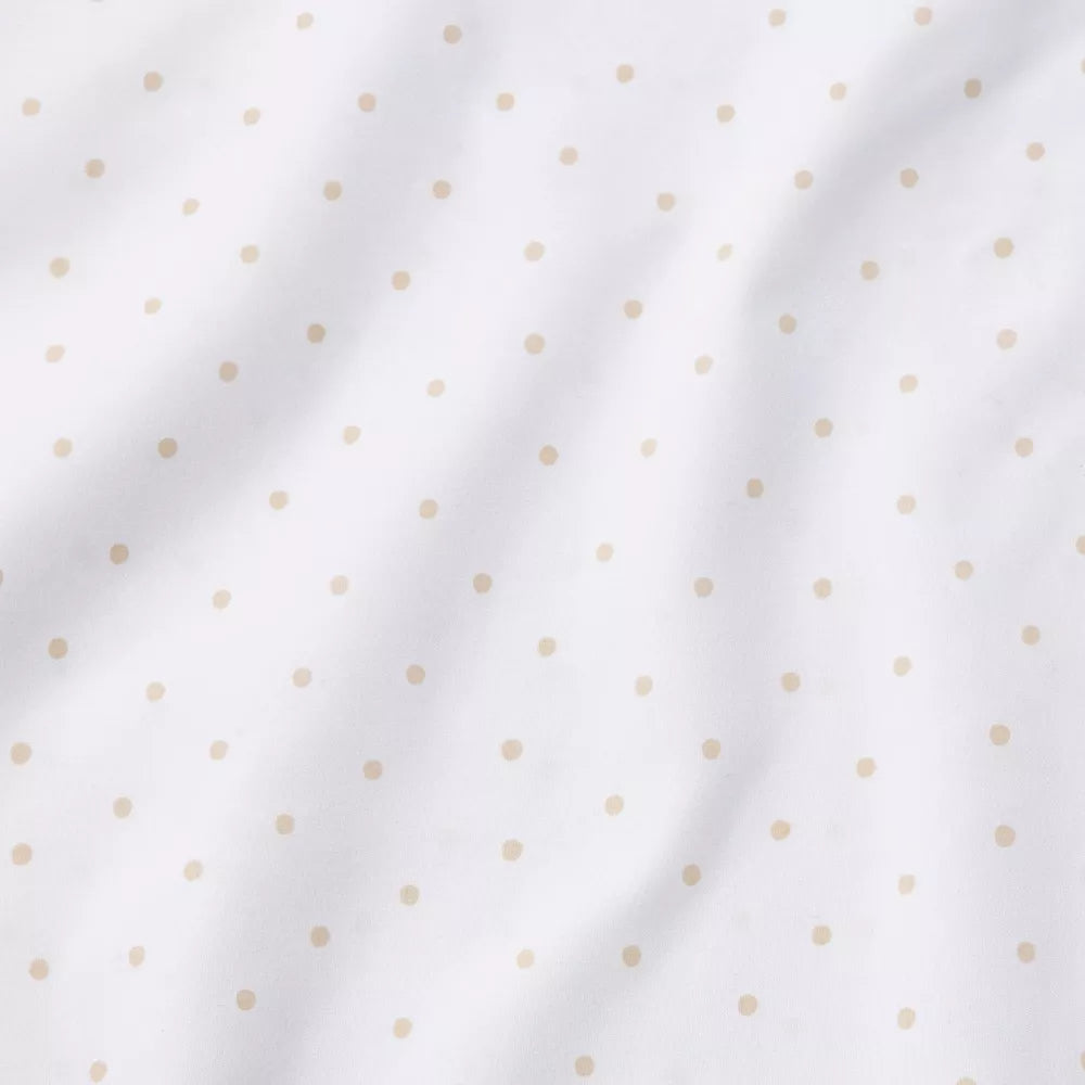 Full Micro Dot Flat Sheet Separates Beige - Pillowfort