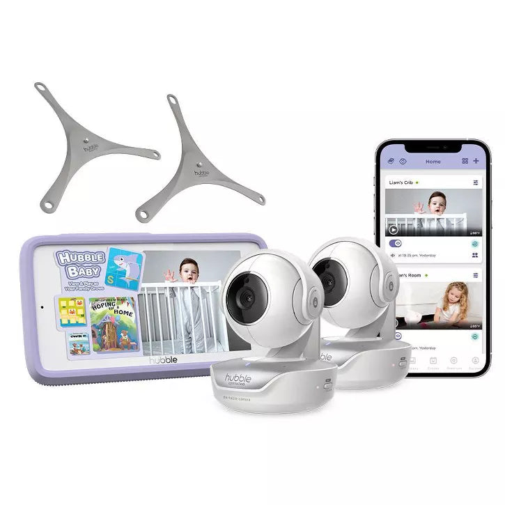 Hubble Connected Nursery Pal Deluxe 5" Smart Baby Monitor