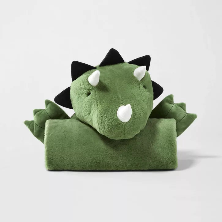 Dinosaur Hooded Blanket - Pillowfort