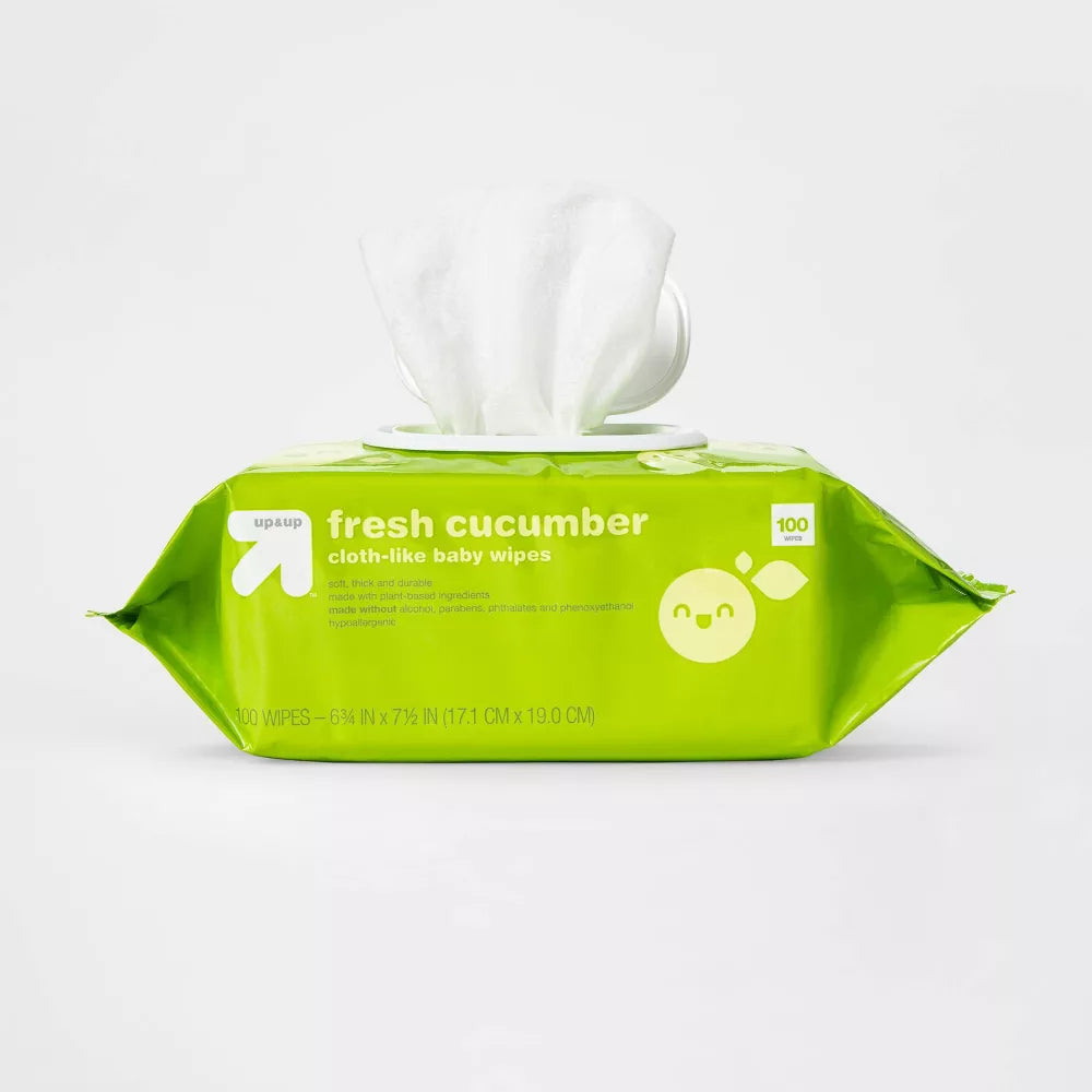 Fresh Cucumber Baby wipes - 12pk/1200ct - up & up