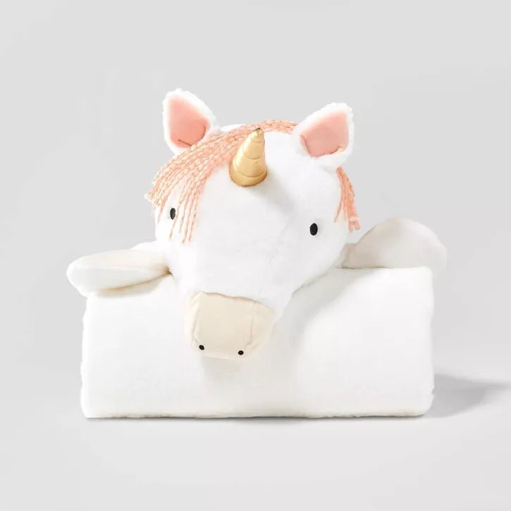 Unicorn Hooded Blanket - Pillowfort