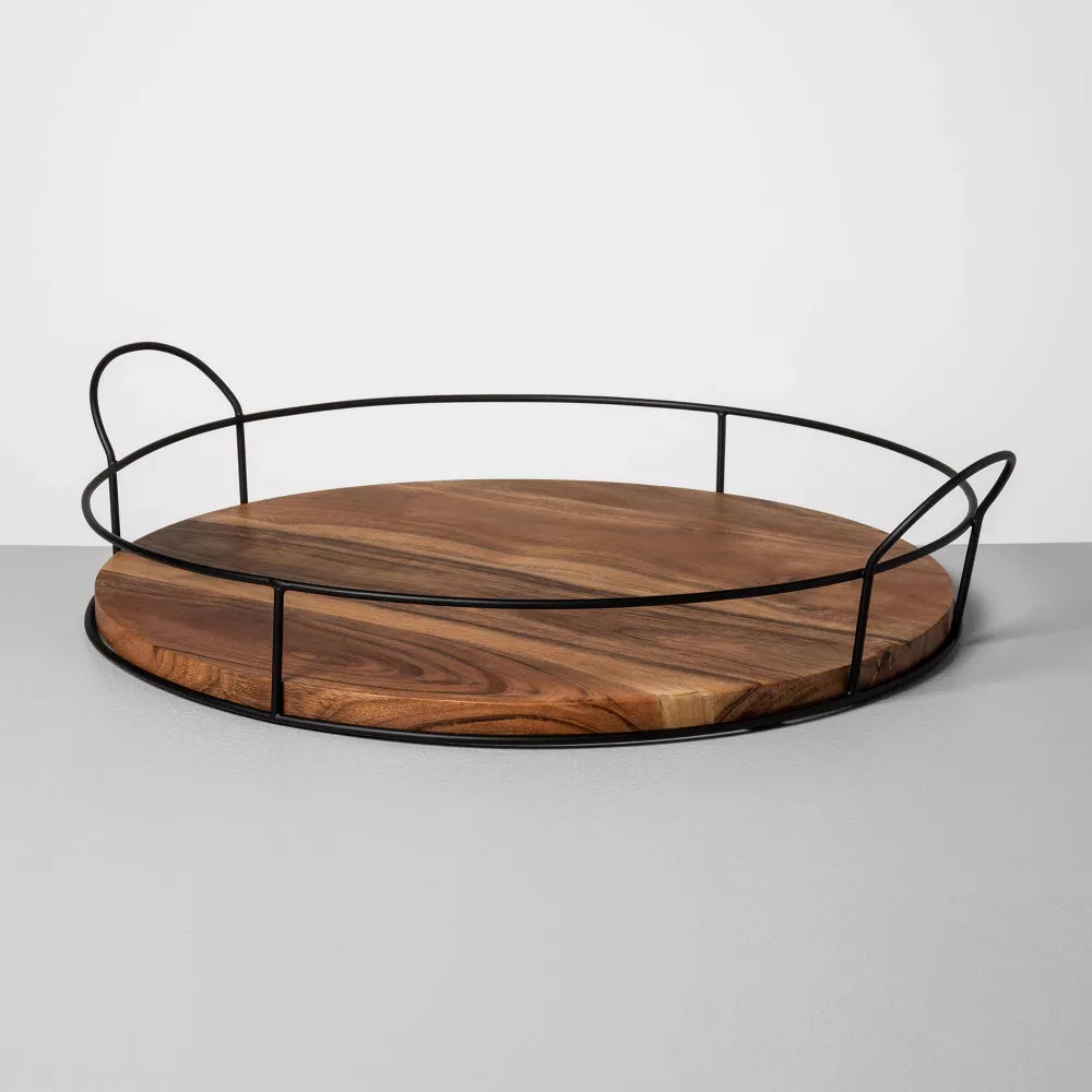 Wood and Metal Tray - Hearth & Hand with Magnolia