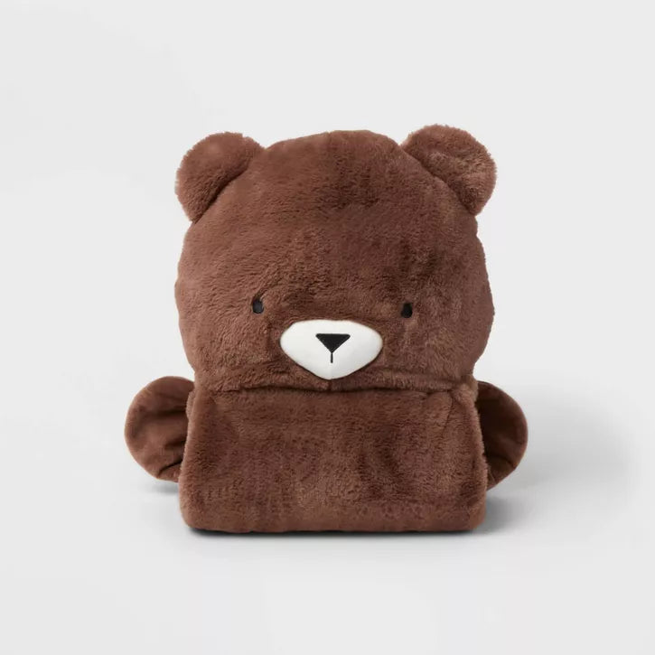 Bear Hooded Blanket - Pillowfort