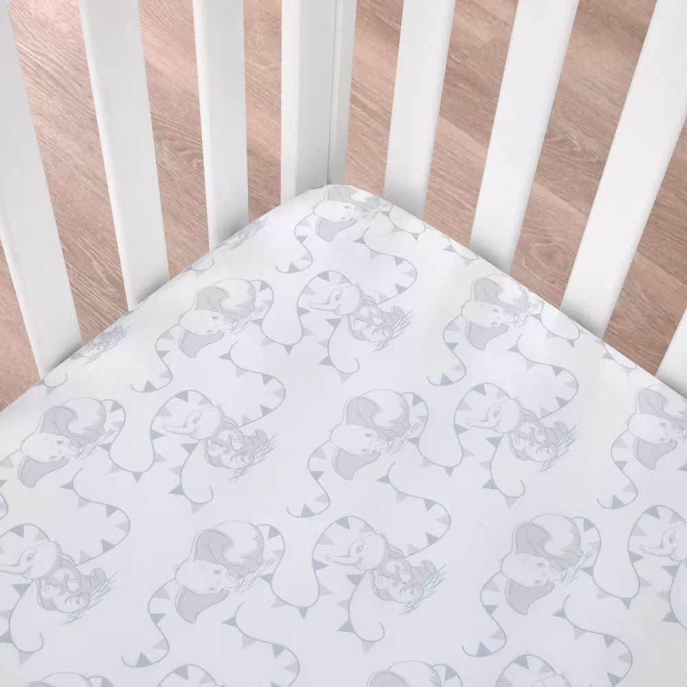 Disney Dumbo Hello Baby Fitted Crib Sheet