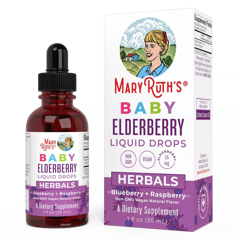 MaryRuth's Organics Liquid Baby Vegan Elderberry Drops - 1 fl oz